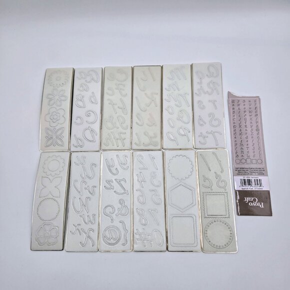Cuttlebug Harmony Alphabet Die Set 12 Dies Provo Craft Scrapbooking Card Making - Picture 5 of 9